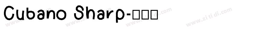 Cubano Sharp字体转换